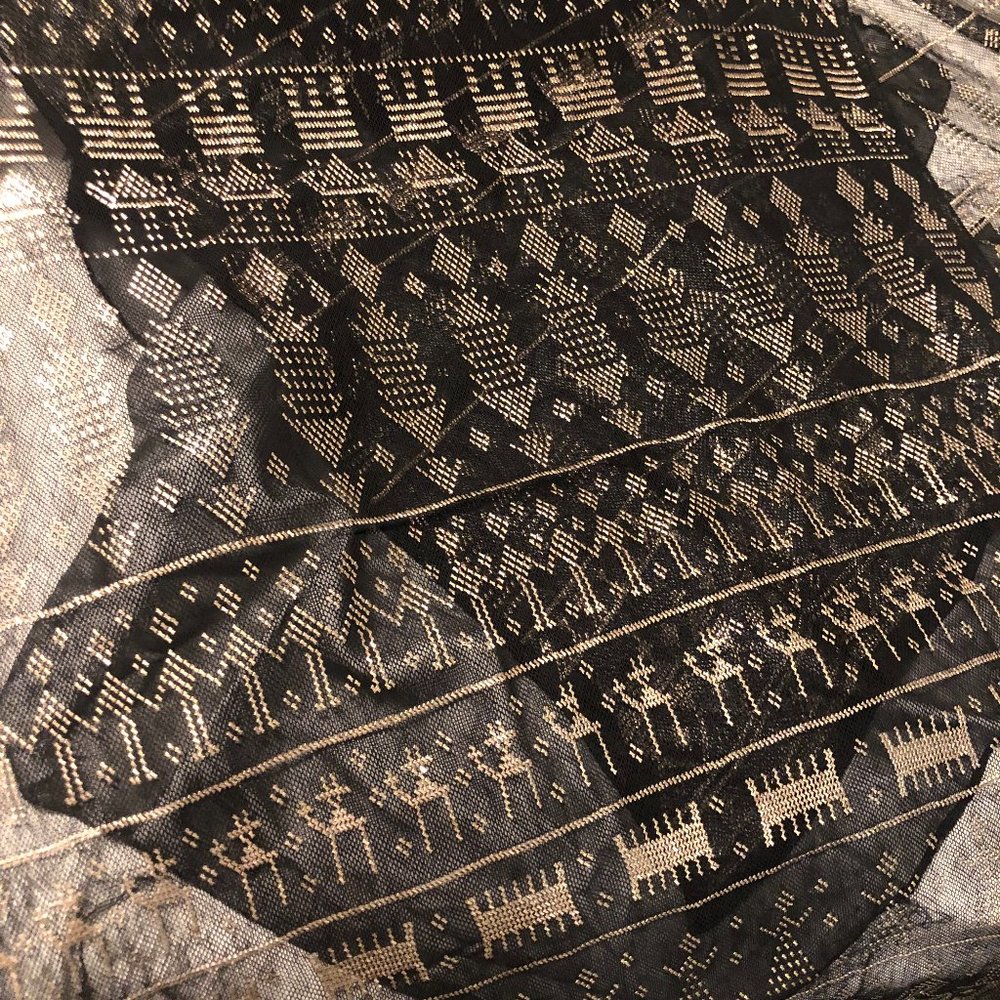 Black and Silver Vintage Egyptian Assuit